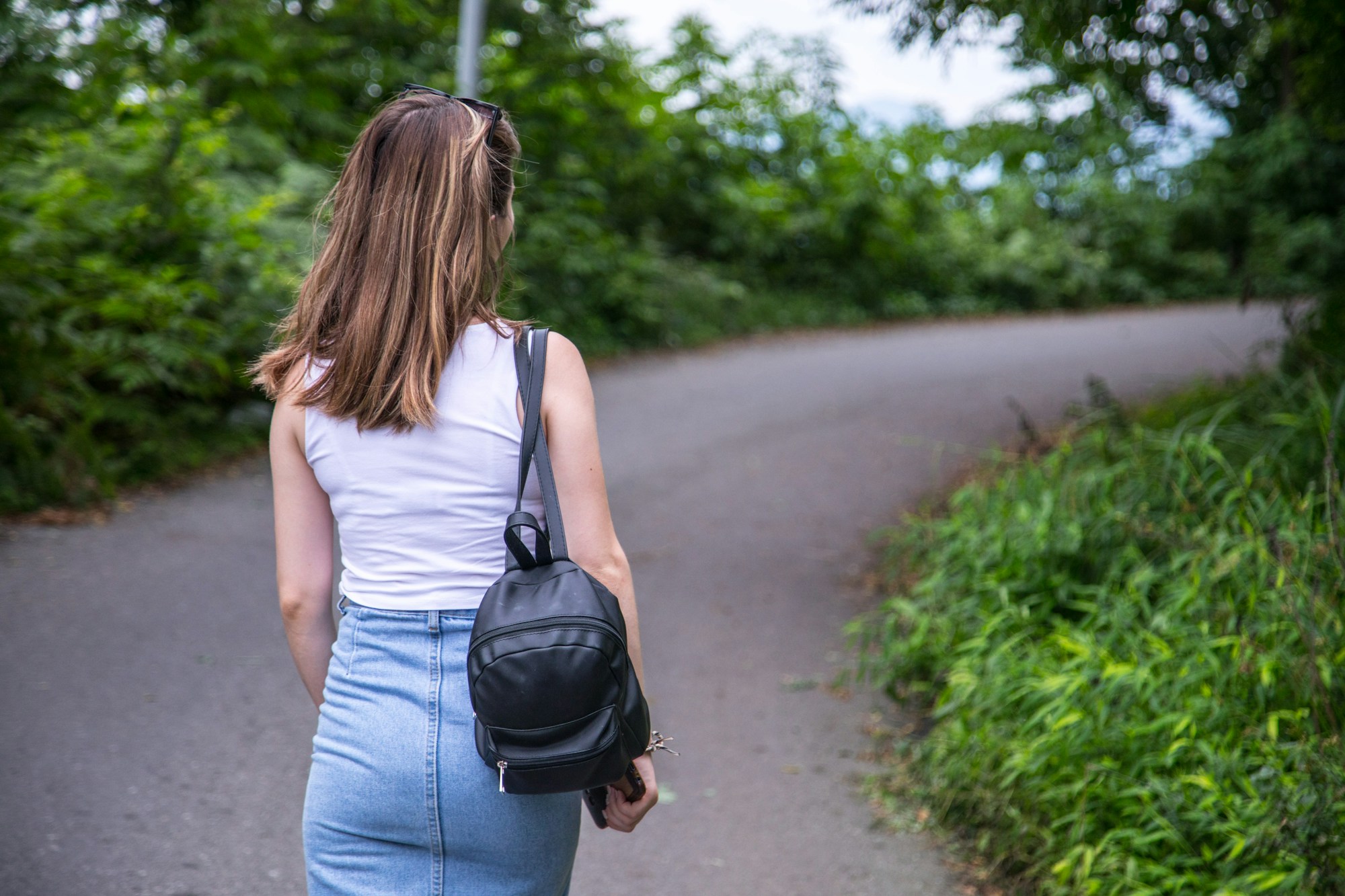 Zainetto donna indossato durante il tempo libero in città